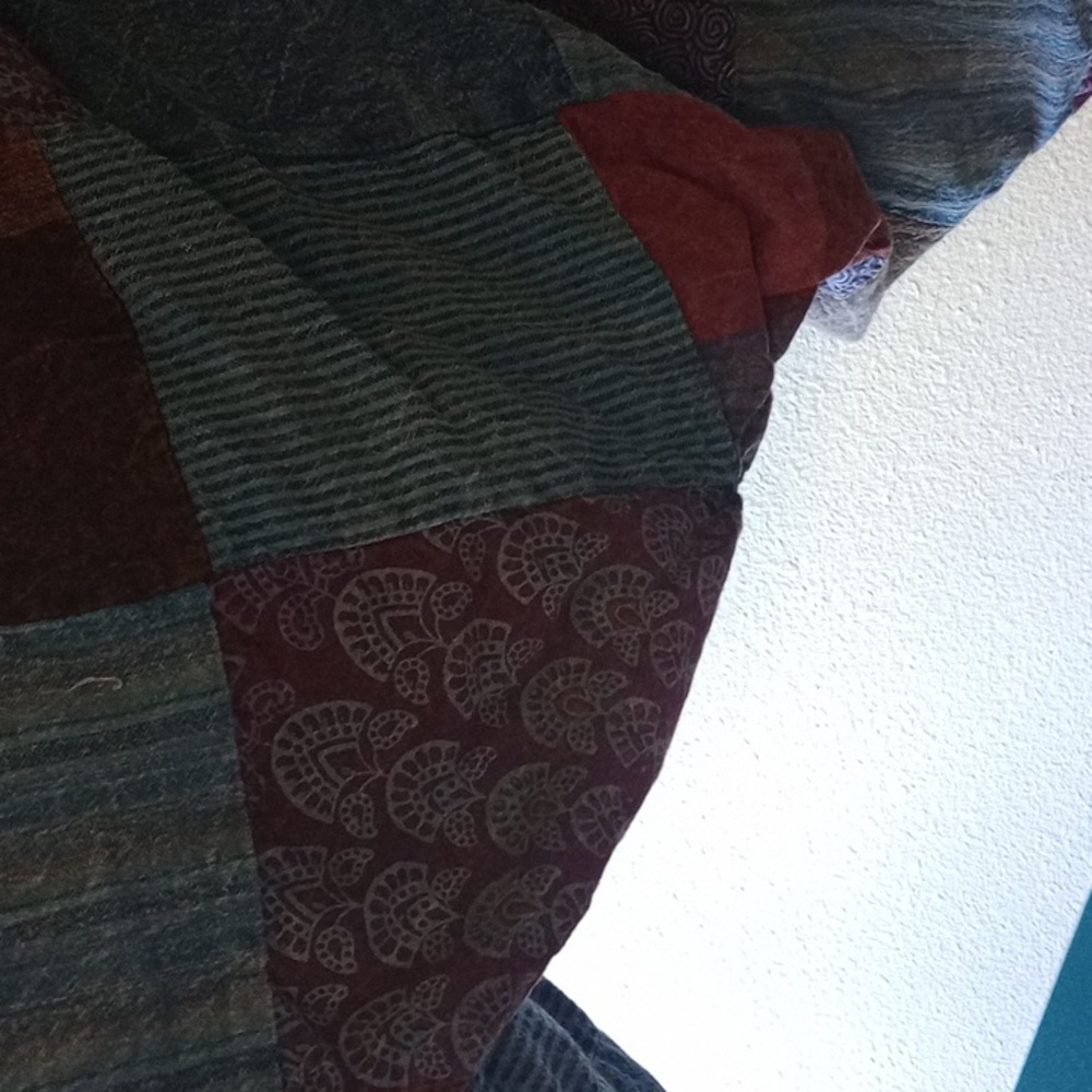 Funky Threads Patchwork Boho Rare Harem Jogger Pa… - image 5